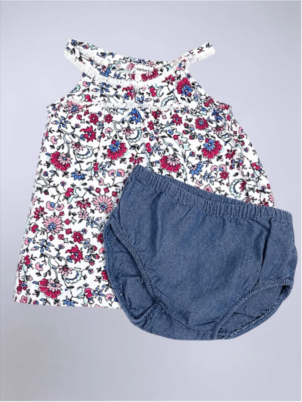 Carter’s Floral Tank Fringe Top & Bloomer 2-Piece Set